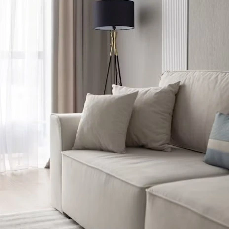 Sofá higienizado profissionalmente